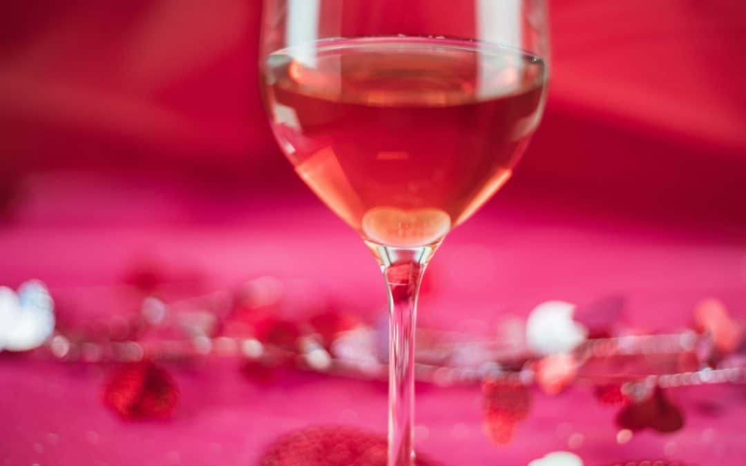 Valentine Wine Glass Painting