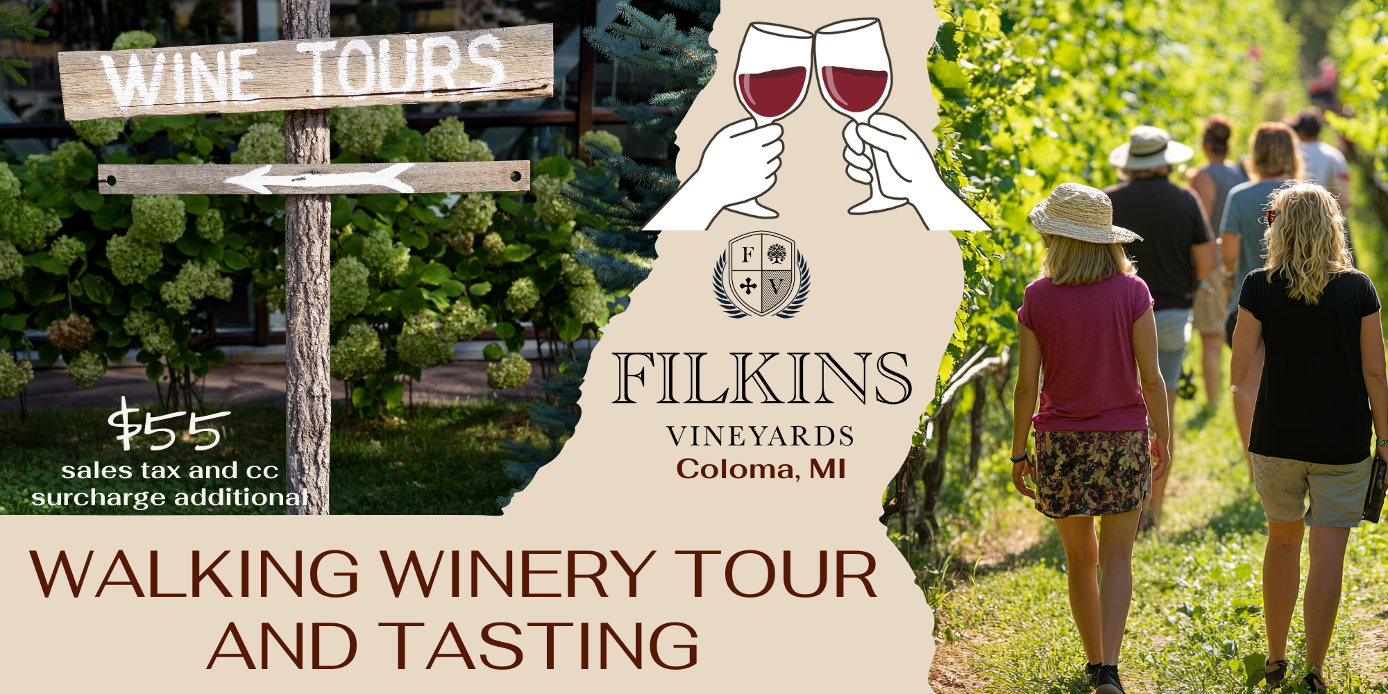 Walking Winery Tour and Tasting at Filkins Vineyards at Filkins Vineyards, Coloma Michigan