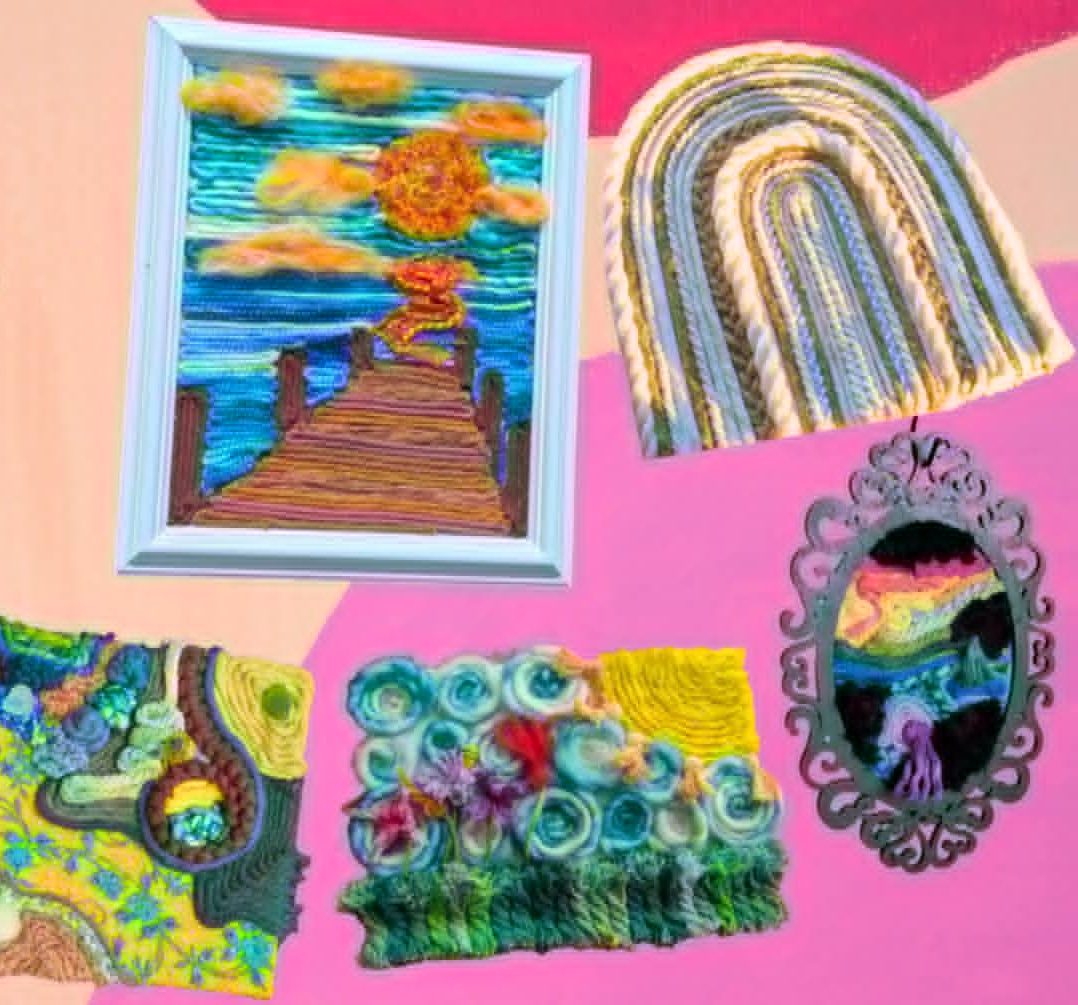 Fiber Abstract Workshop with Banana Knots at JLN Studio, Stevensville Michigan