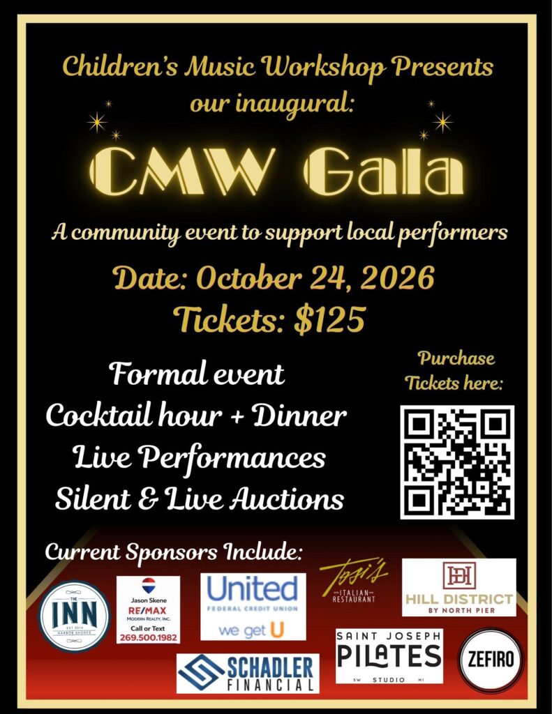 Children's Music Workshop Inaugural Gala at Inn at Harbor Shores, St. Joseph Michigan