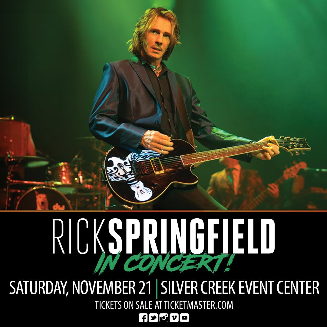 Rick Springfield at Silver Creek Event Center at Four Winds Casino, New Buffalo Michigan