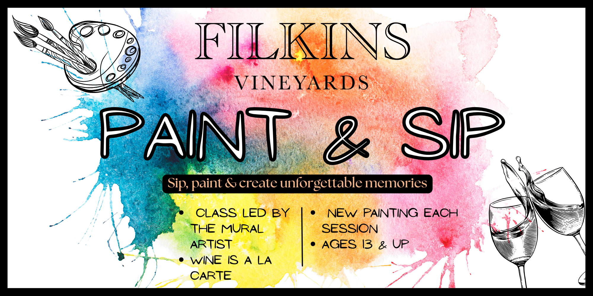 Paint & Sip by the Mural Artist at Filkins Vineyards at Filkins Vineyards, Coloma Michigan
