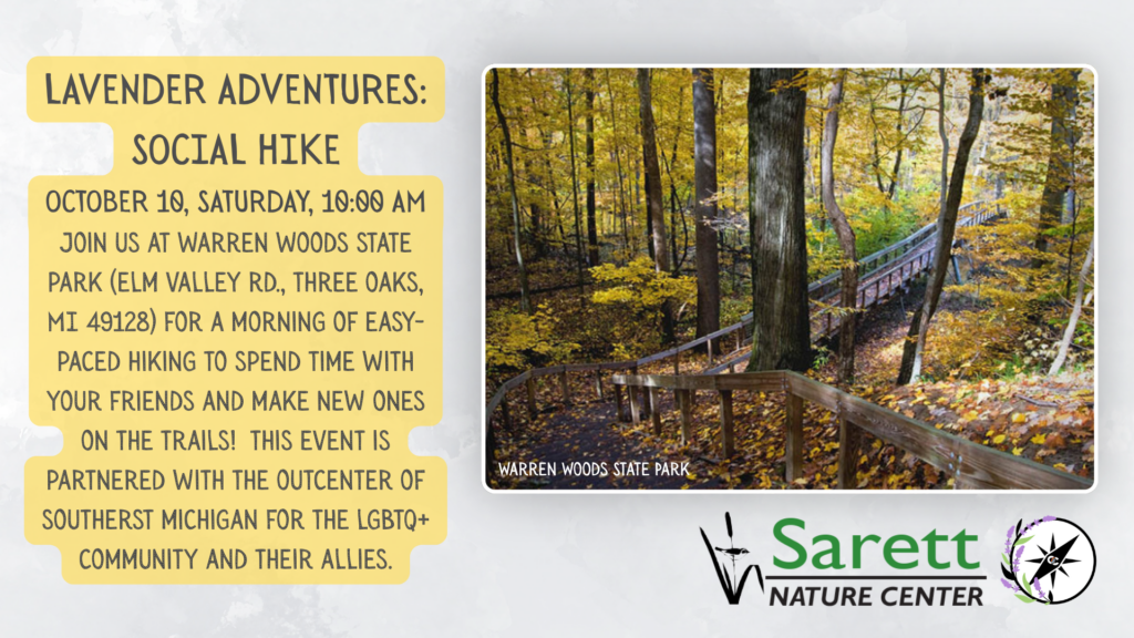 Lavender Adventurers: Social Hike at Sugar Wood Forest Preserve, Three Oaks Michigan