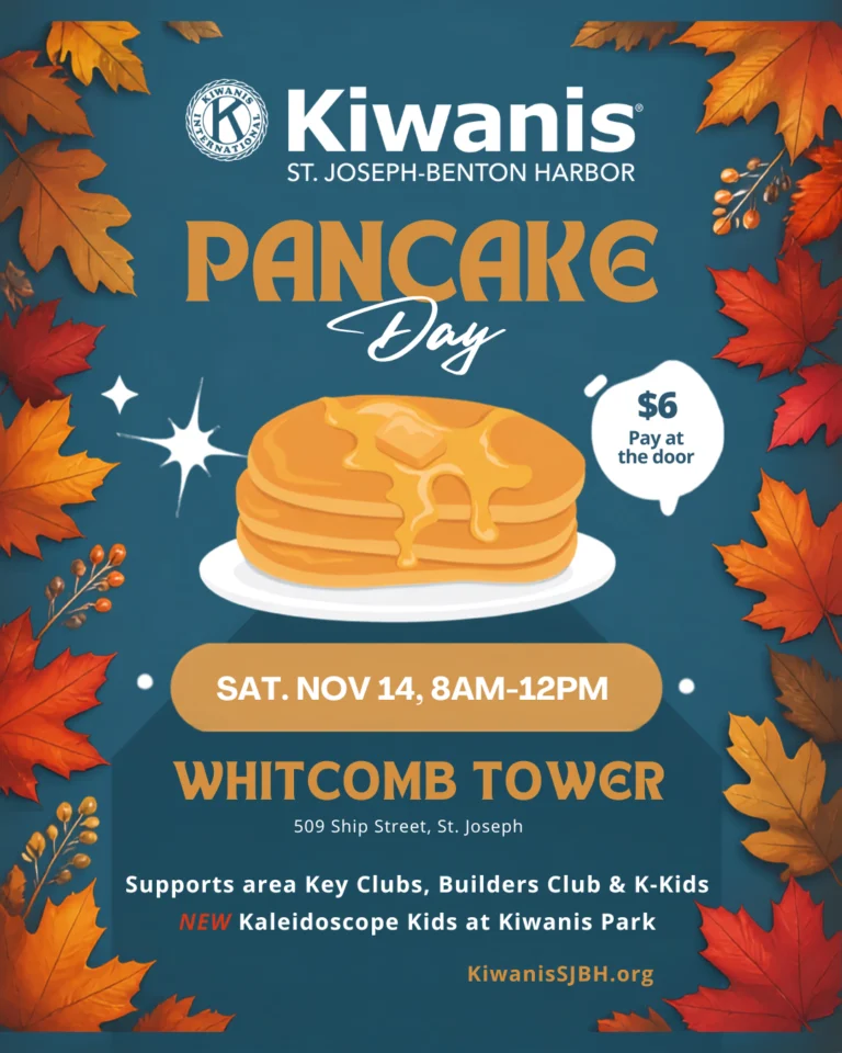 Kiwanis Fall Pancake Breakfast at The Whitcomb Senior Living Tower, St. Joseph Michigan