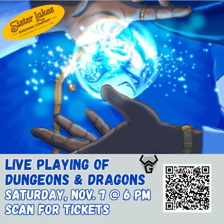 DUNGEONS AND DRAGONS - LIVE - ONE-SHOT ADVENTURE at Sister Lakes Brewing Company, Dowagiac Michigan