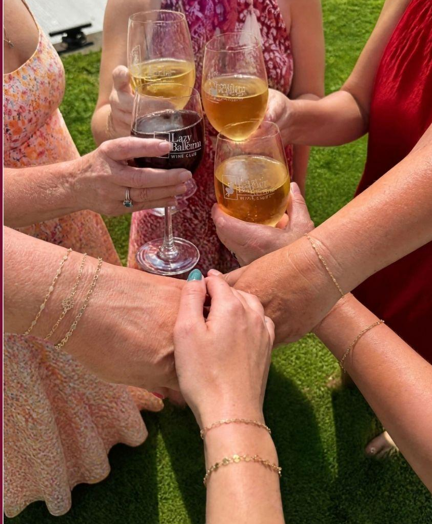 Drinks & Linked Permanent Jewelry with Wine Knot at Lazy Ballerina Winery at Lazy Ballerina Winery, St. Joseph Michigan