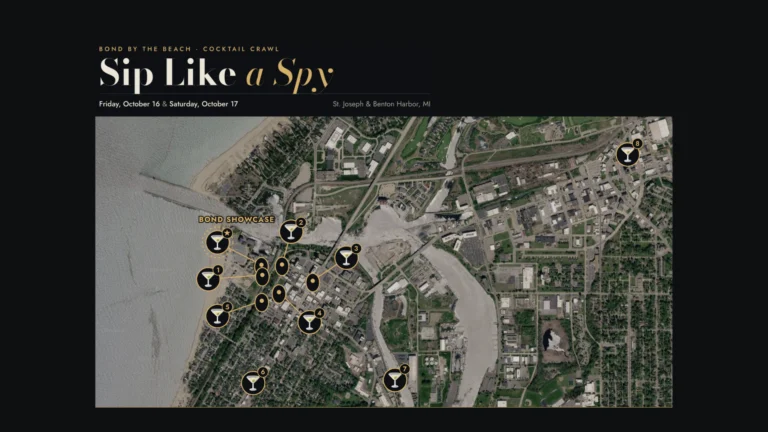 Sip Like A Spy: Cocktail Crawl at Shadowland on Silver Beach, St. Joseph Michigan