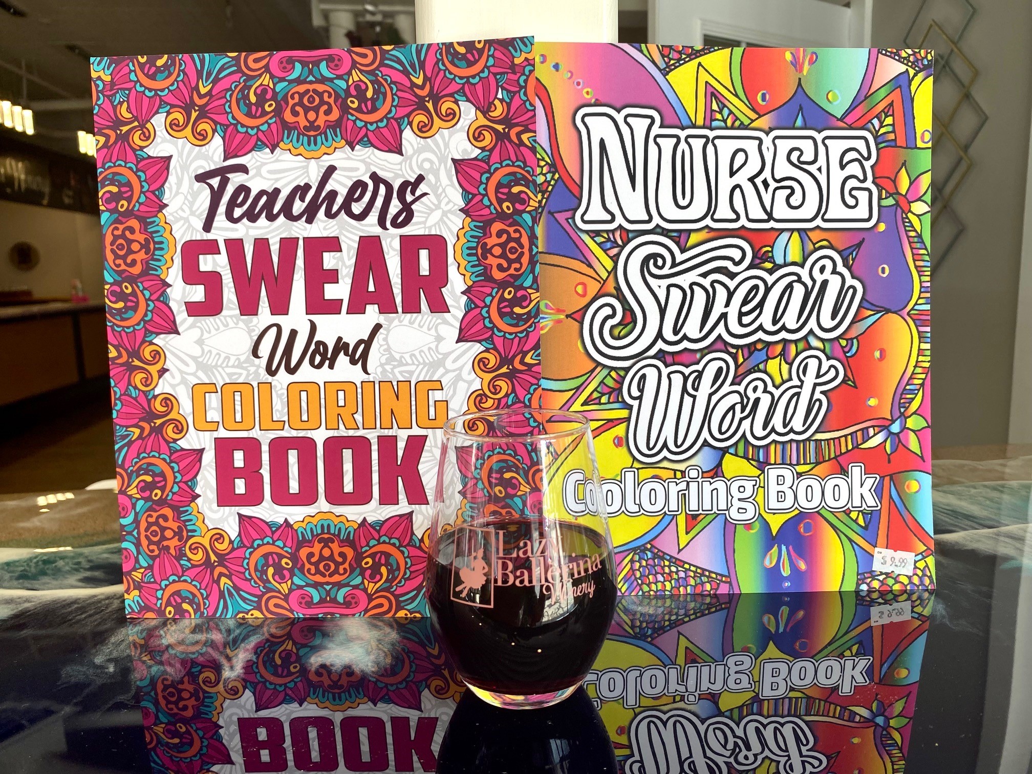 Swear Word Coloring at Lazy Ballerina Winery, St. Joseph Michigan