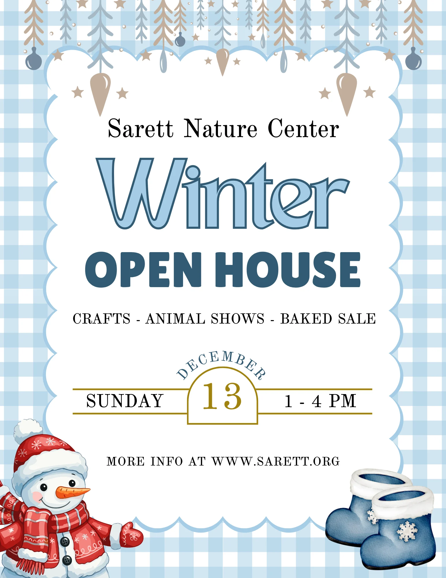 Winter Open House at Sarett Nature Center, Benton Harbor Michigan
