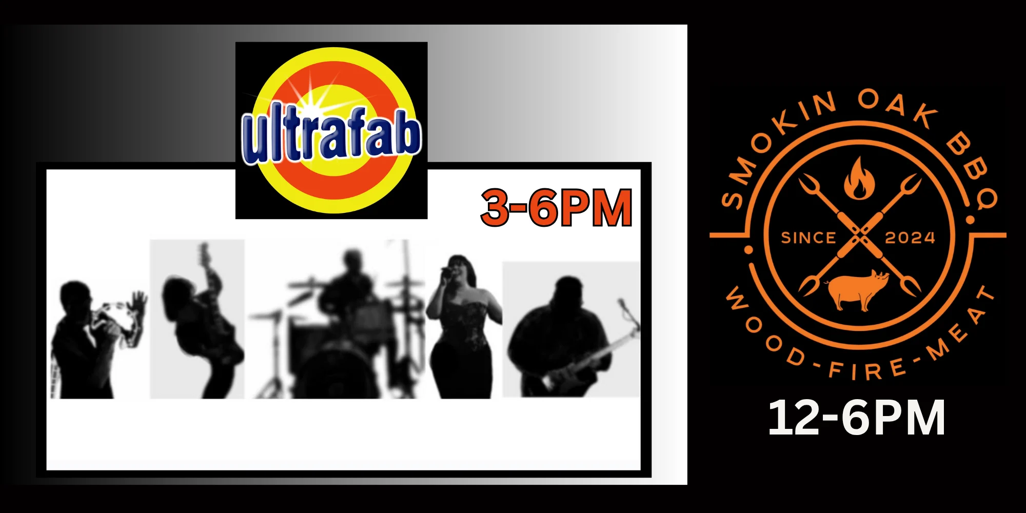 Music by Ultra Fab - Smokin Oak Food Truck at Filkins Vineyards, Coloma Michigan