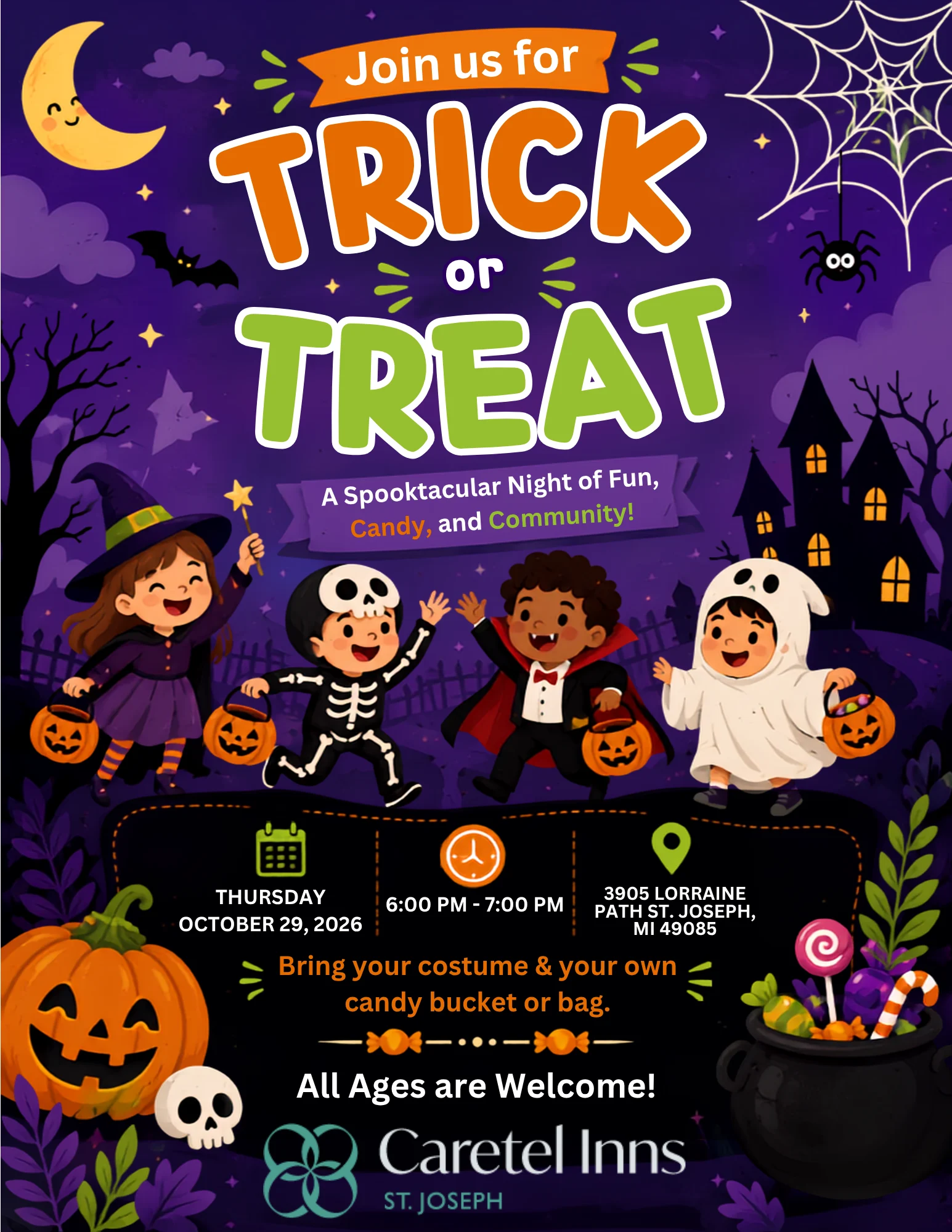 Halloween Trick-or-Treat at Caretel at Caretel Inns St. Joseph, St. Joseph Michigan