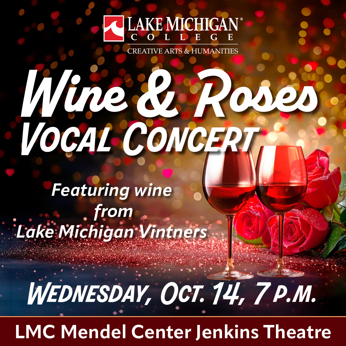 Wine & Roses Vocal Concert at The Mendel Center Mainstage at Jenkins Theater, Benton Harbor Michigan