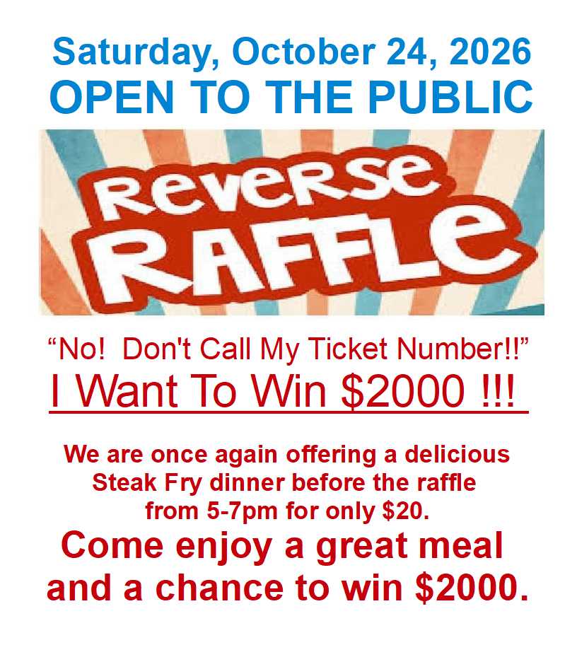 REVERSE RAFFLE AND STEAK FRY OPEN TO THE PUBLIC at St. Joseph-Benton Harbor Elks Lodge #541, Benton Harbor Michigan