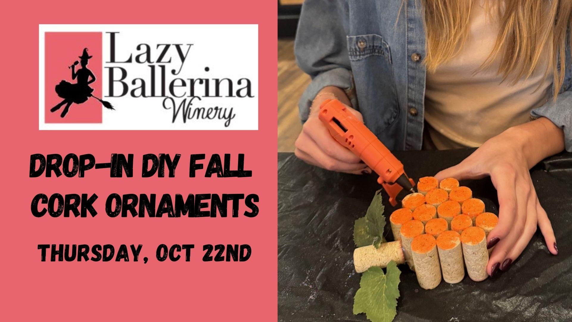 DIY Fall Cork Crafts at Lazy Ballerina Winery at Lazy Ballerina Winery, St. Joseph Michigan