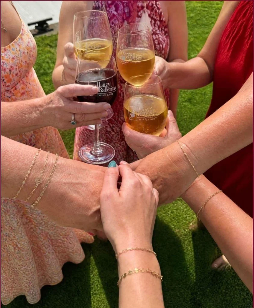 Drinks & Linked Permanent Jewelry with Wine Knot at Lazy Ballerina Winery at Lazy Ballerina Winery, St. Joseph Michigan