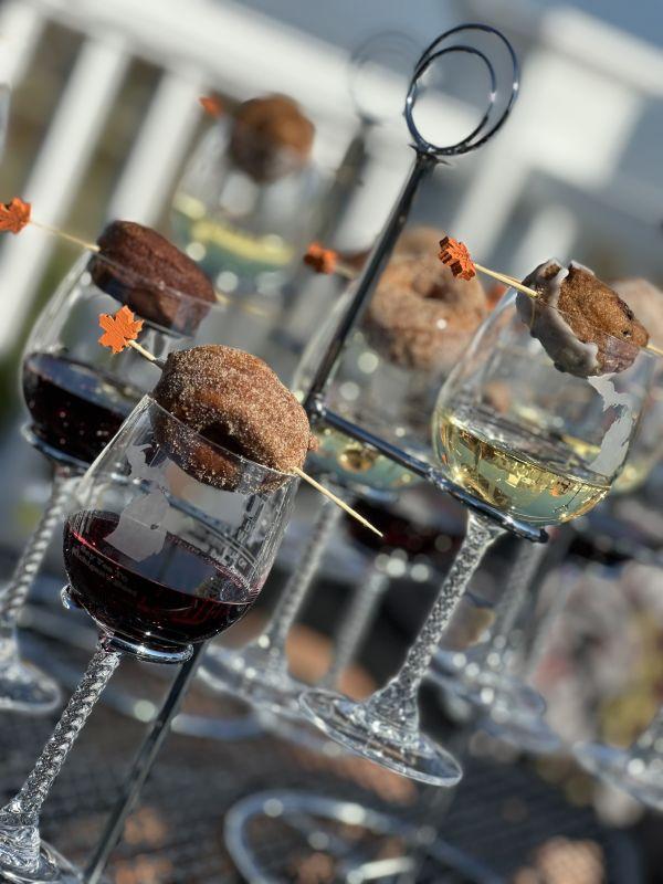 Wine and Donut Pairing at Contessa Wine Cellars, Coloma Michigan