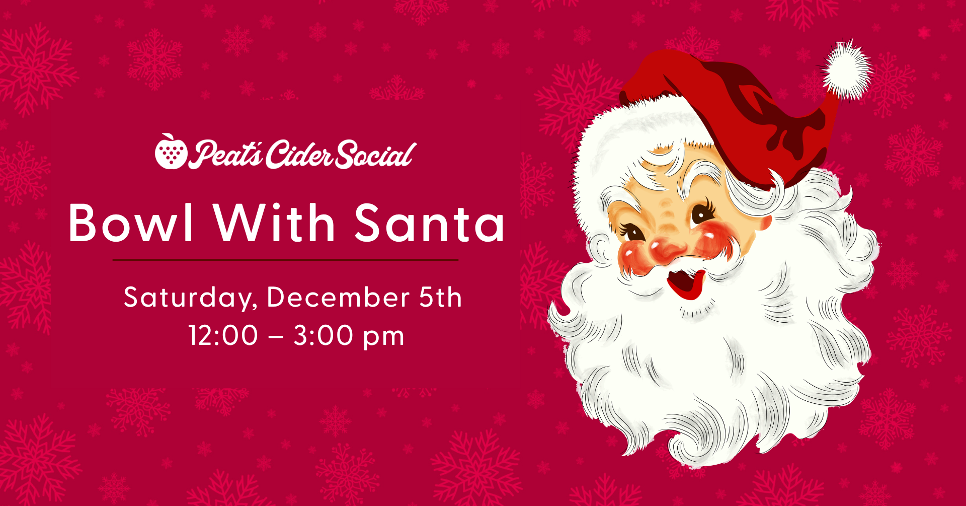 BOWL WITH SANTA at Peat's Cider Social, Stevensville Michigan