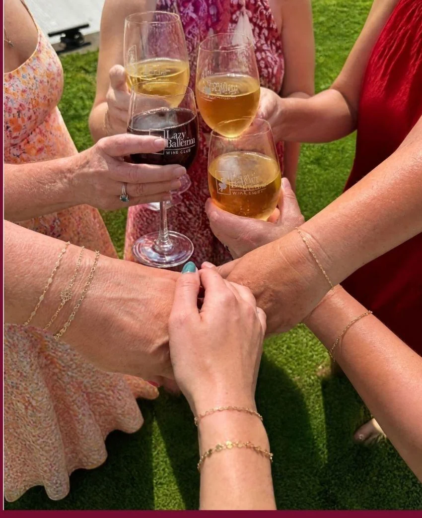 Drinks & Linked Permanent Jewelry with Wine Knot at Lazy Ballerina Winery at Lazy Ballerina Winery, St. Joseph Michigan