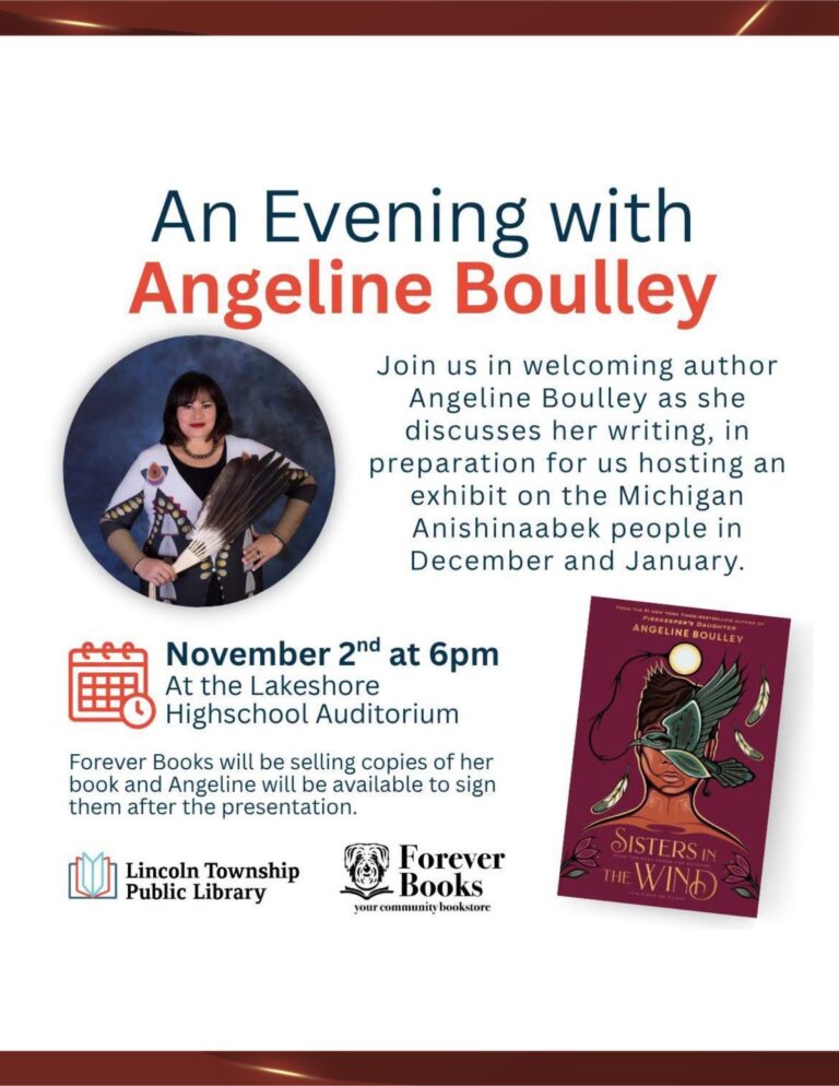 An Evening with Author Angeline Boulley at Lakeshore High School Auditorium, Stevensville Michigan